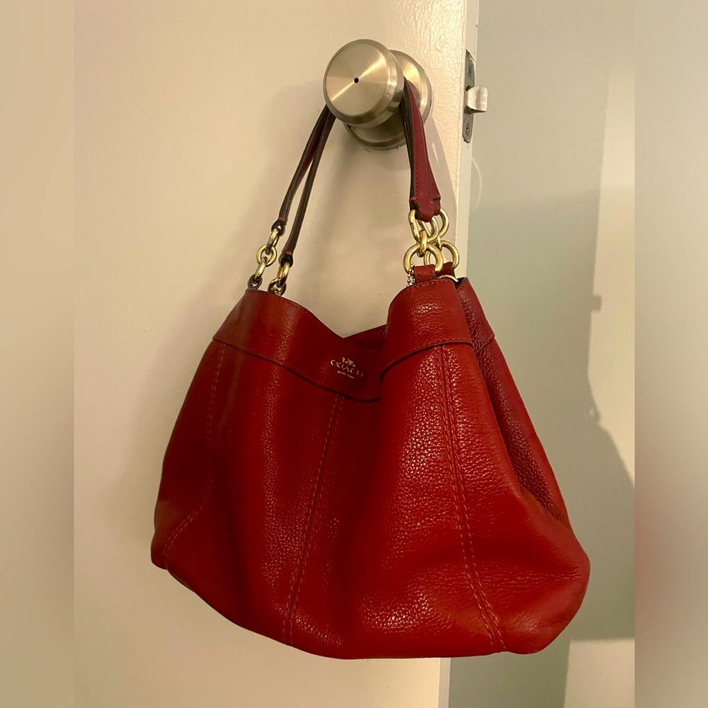 Vintage Coach red bag